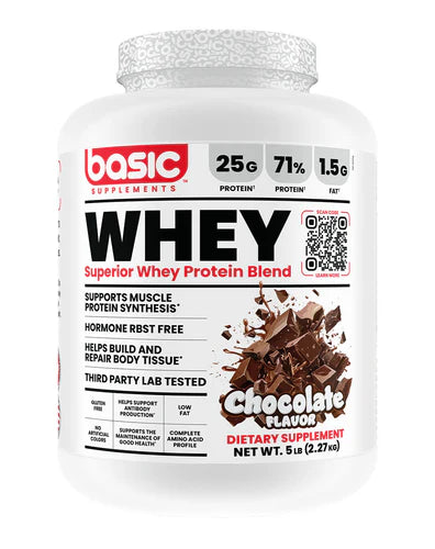 Basic WHEY // Superior Whey Protein Blend BASIC Chocolate / 5LB NTS Newtown Supplement Store Sydney