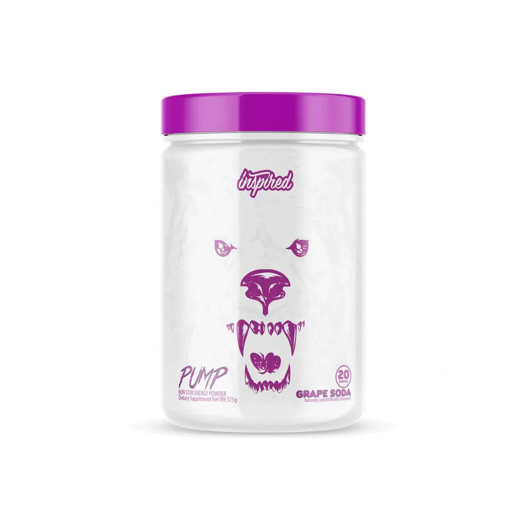 BBD PUMP // Non-Stim Energy Powder 20 Serves Inspired Nutraceuticals Grape Soda NTS Newtown Supplement Store Sydney