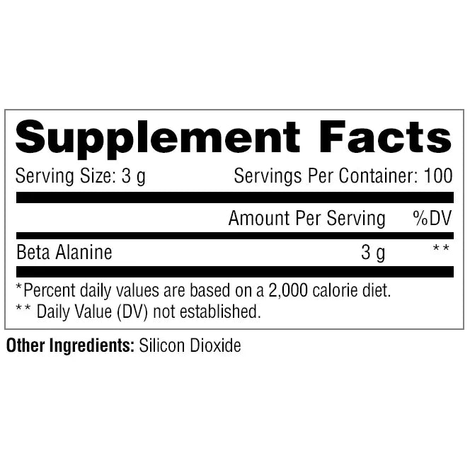 Beta-Alanine // Unflavoured Metabolic Nutrition NTS Newtown Supplement Store Sydney