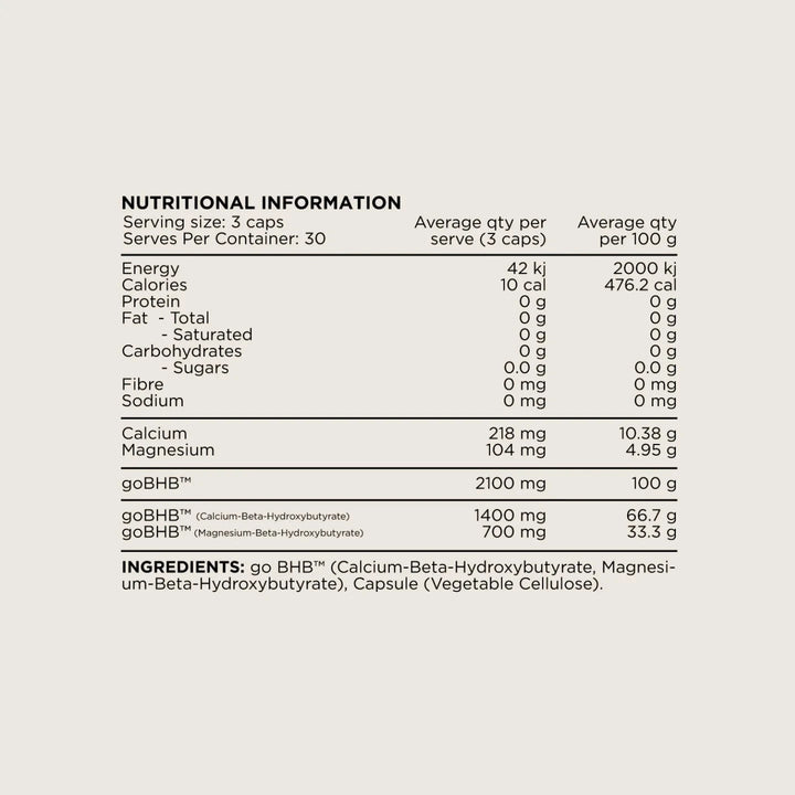 bhb (Beta-Hydroxybutyrate) // 30 Servings SWITCH NTS Newtown Supplement Store Sydney