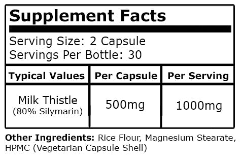 Black Mamba Milk Thistle 80% Silymarin // 1000mg 30 Srv Black Mamba Nutrition NTS Newtown Supplement Store Sydney