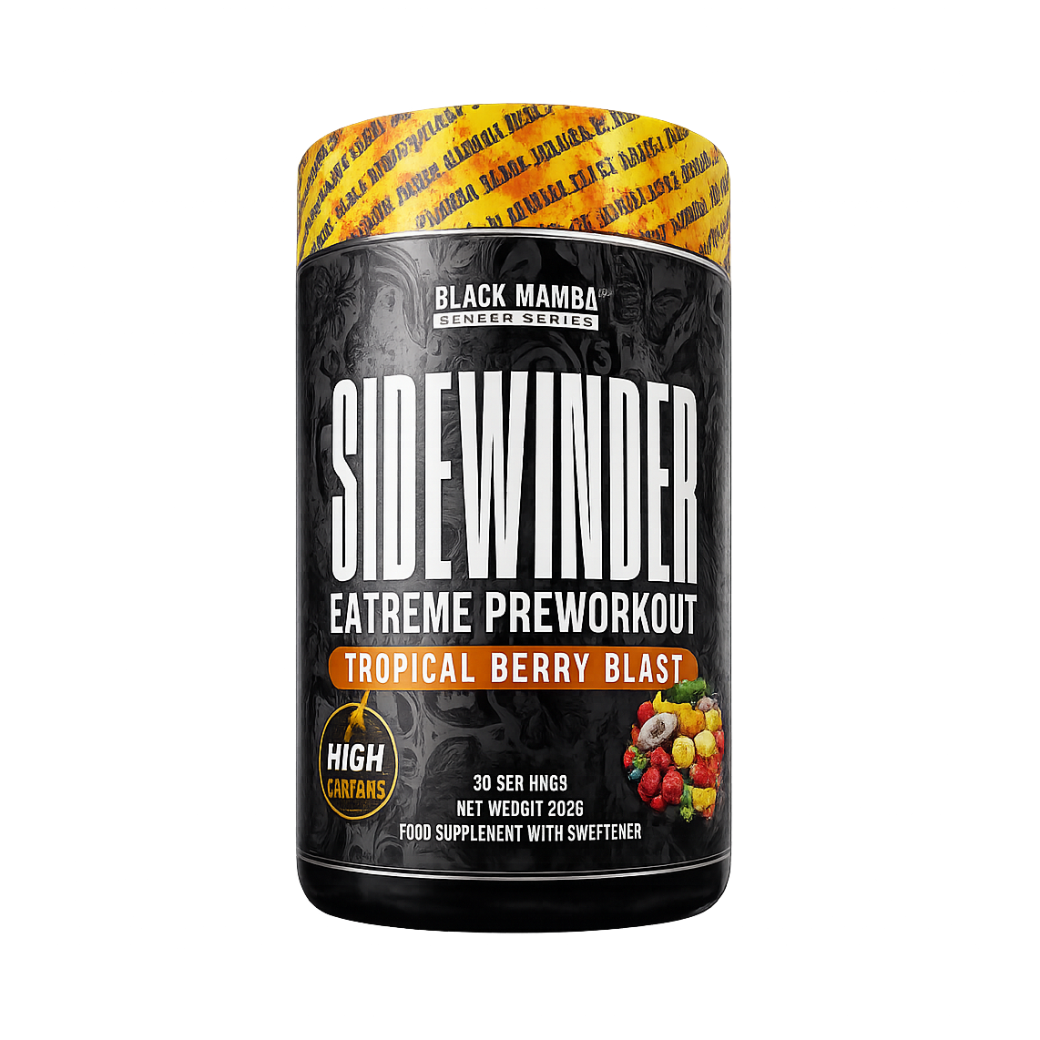 Black Mamba SIDEWINDER // Extreme Pre Workout Black Mamba Nutrition NTS Newtown Supplement Store Sydney