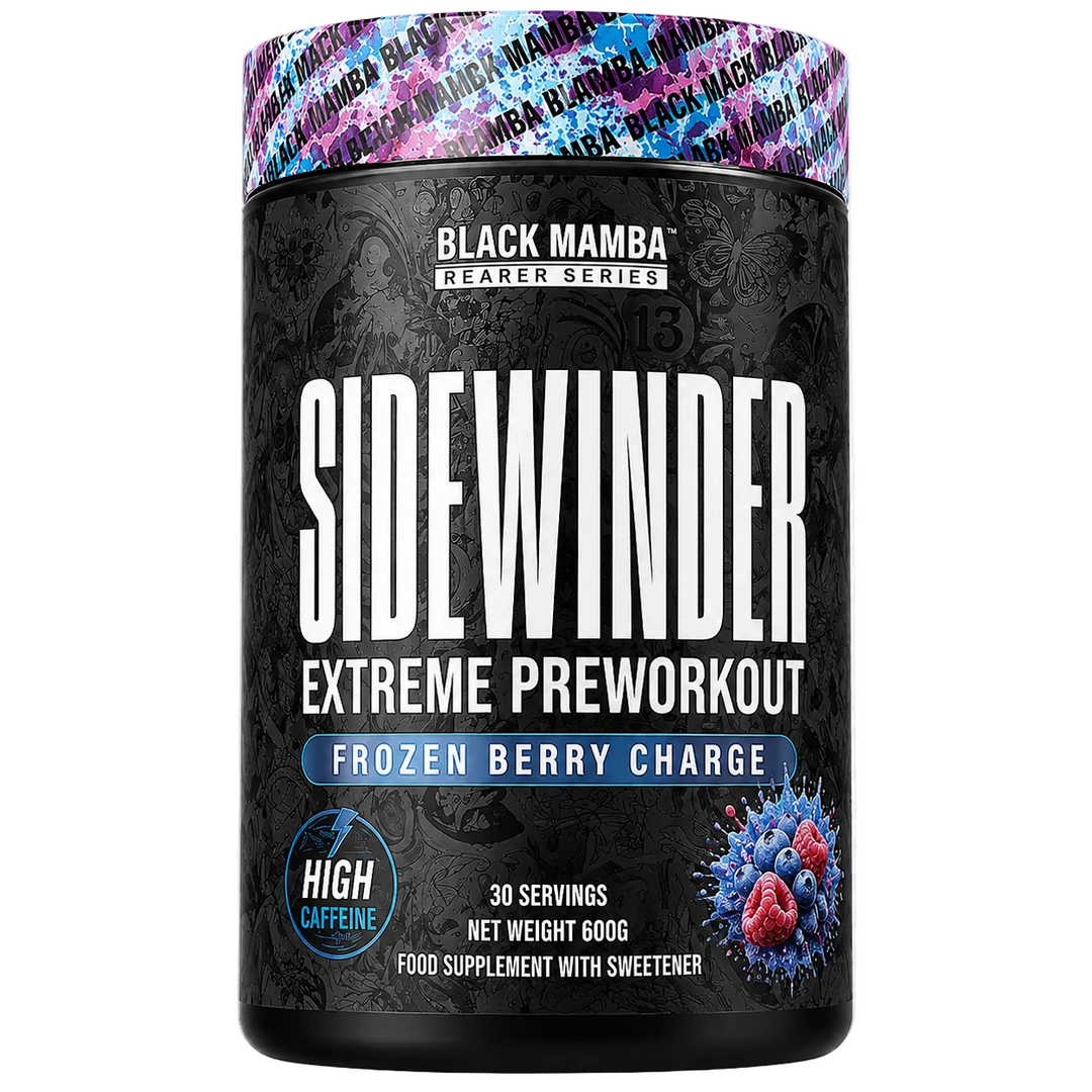 Black Mamba SIDEWINDER // Extreme Pre Workout Black Mamba Nutrition Frozen Berry Charge NTS Newtown Supplement Store Sydney