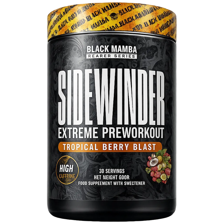 Black Mamba SIDEWINDER // Extreme Pre Workout Black Mamba Nutrition Tropical Berry Blast NTS Newtown Supplement Store Sydney
