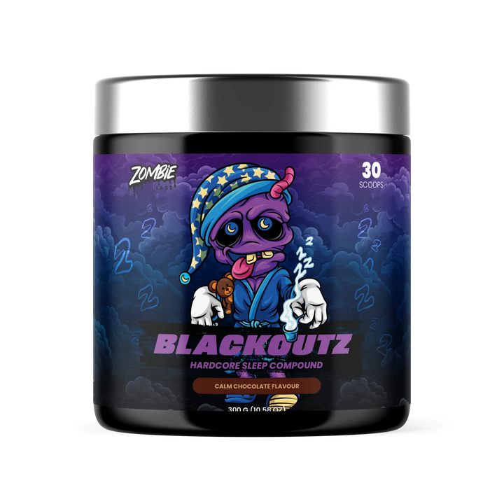 BLACKOUTZ // Sleep Support 300g Zombie Labs Calm Chocolate NTS Newtown Supplement Store Sydney