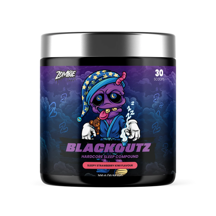BLACKOUTZ // Sleep Support 300g Zombie Labs Sleepy Strawberry Kiwi NTS Newtown Supplement Store Sydney