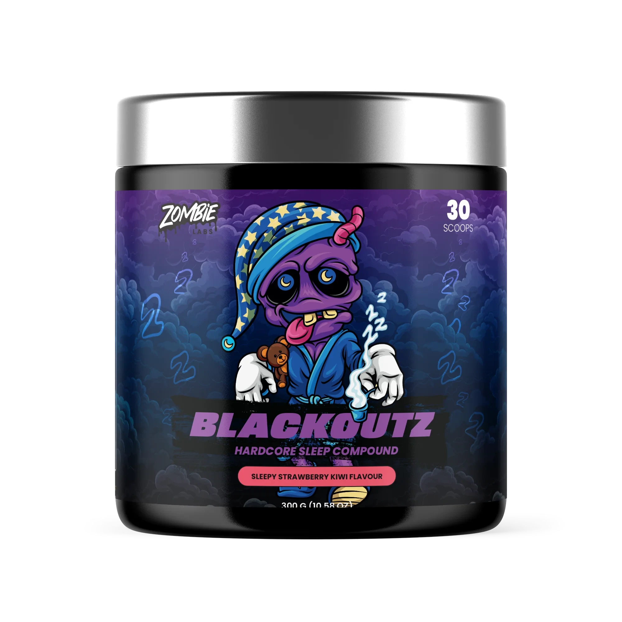 BLACKOUTZ // Sleep Support 300g Zombie Labs Sleepy Strawberry Kiwi NTS Newtown Supplement Store Sydney