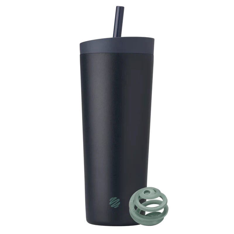 Blender Bottle 2-in-1 Tumbler // 710ml Blender Bottle Midnight NTS Newtown Supplement Store Sydney