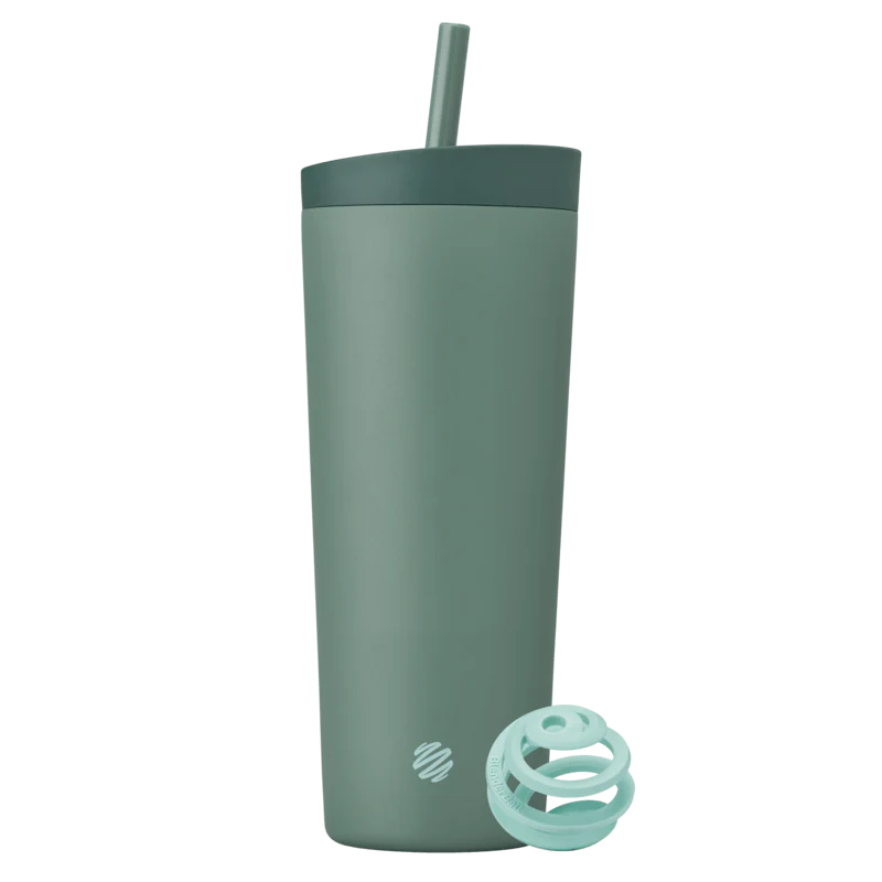 Blender Bottle 2-in-1 Tumbler // 710ml Blender Bottle Sea Glass NTS Newtown Supplement Store Sydney