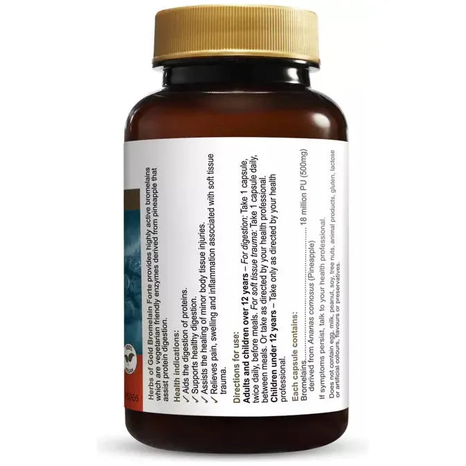 Bromelain Forte // Anti-Inflammatory Herbs of Gold NTS Newtown Supplement Store Sydney