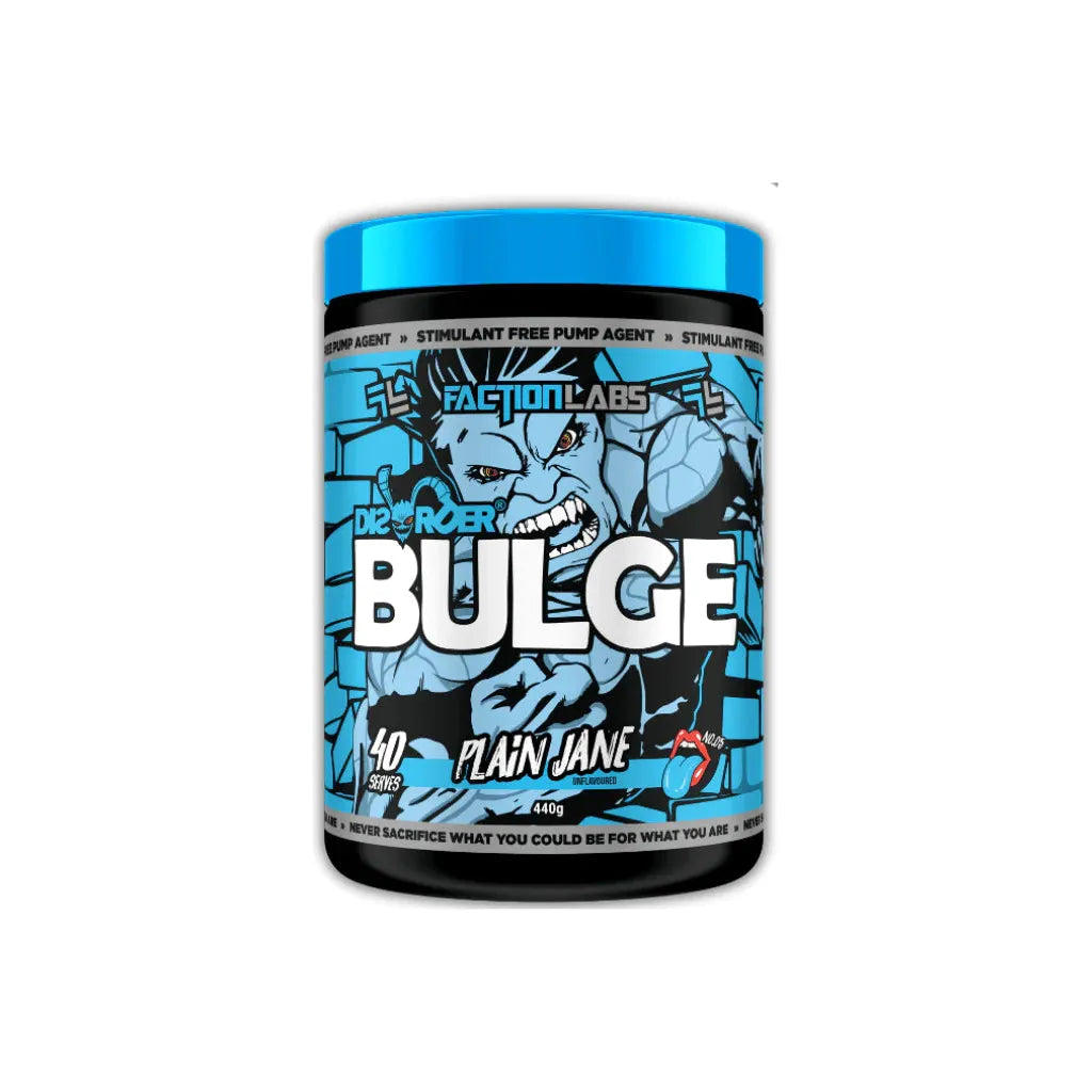 Bulge // Stim Free Pump Faction Labs Plain Jane NTS Newtown Supplement Store Sydney