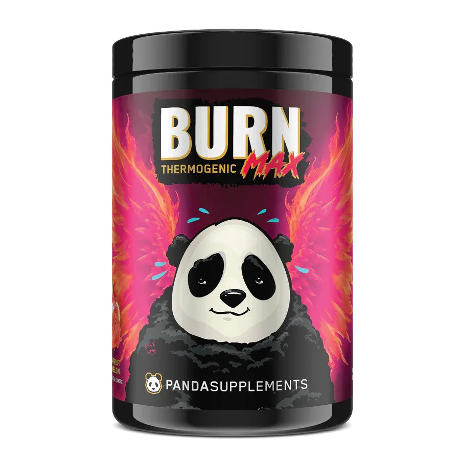 Burn Max // Thermogenic Support Formula Panda Supplements Peach Berry Lollypop NTS Newtown Supplement Store Sydney