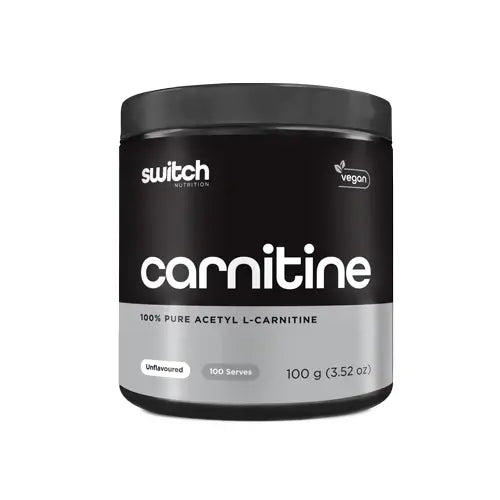 Carnitine // 100% Pure Acetyl L-Carnitine SWITCH NTS Newtown Supplement Store Sydney