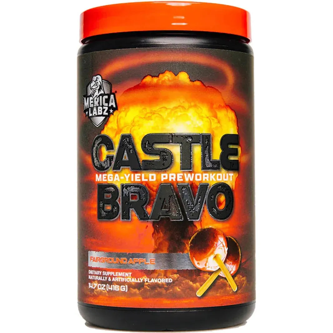 CASTLE BRAVO // Mega-Yield Pre-workout Merica Labz Fairground Apple NTS Newtown Supplement Store Sydney