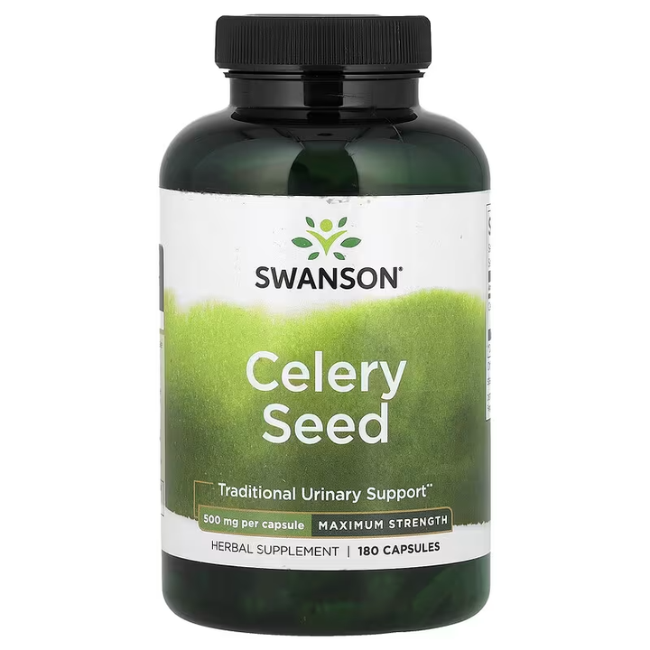 Celery Seed Urinary Support // 500mg 180 Capsules Swanson NTS Newtown Supplement Store Sydney