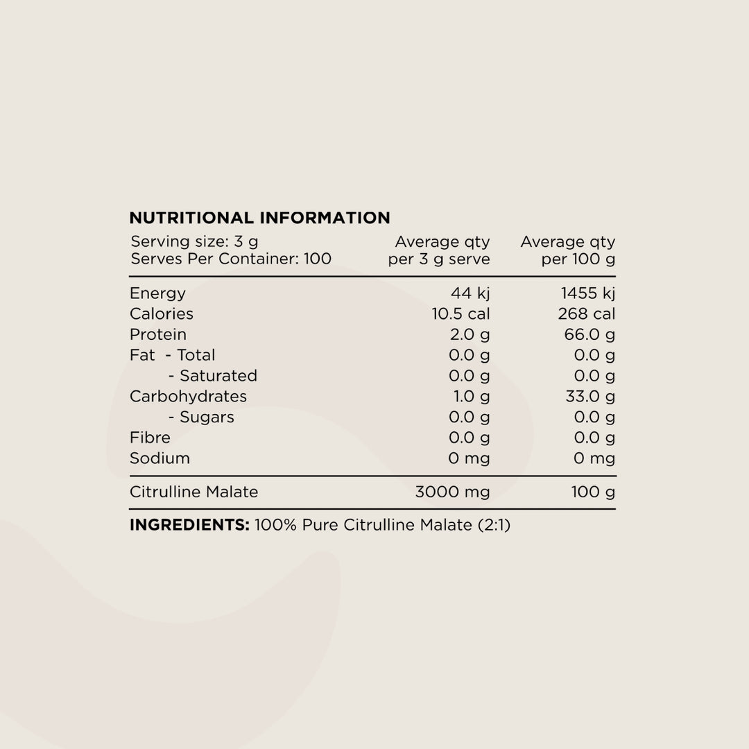 Citrulline // 100% Pure Citrulline Malate (2:1) SWITCH NTS Newtown Supplement Store Sydney