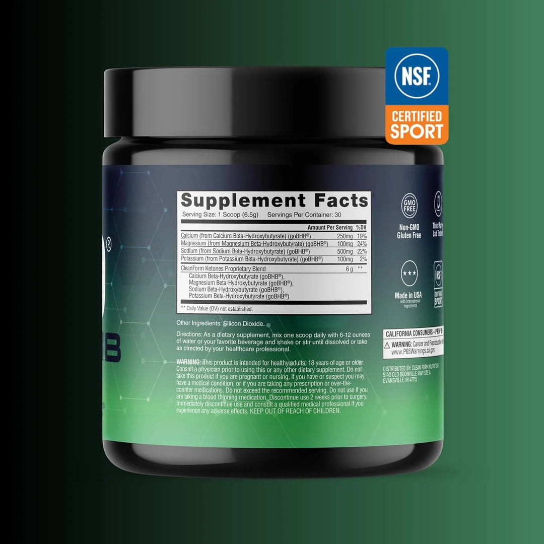 CleanForm Nutrition goBHB® CleanForm Nutrition Unflavoured NTS Newtown Supplement Store Sydney