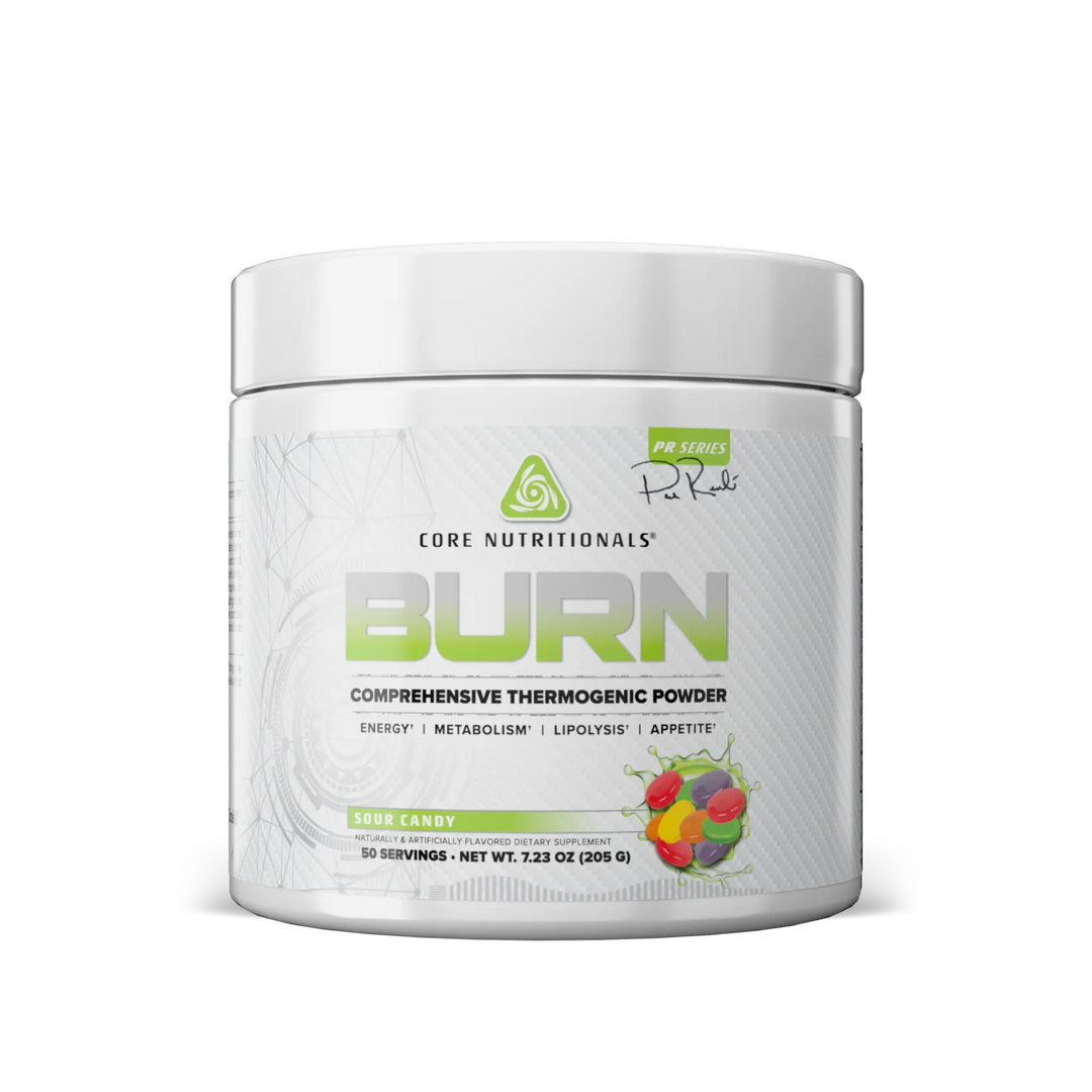 CORE BURN // 50 Serves Core Nutritionals Sour Candy NTS Newtown Supplement Store Sydney