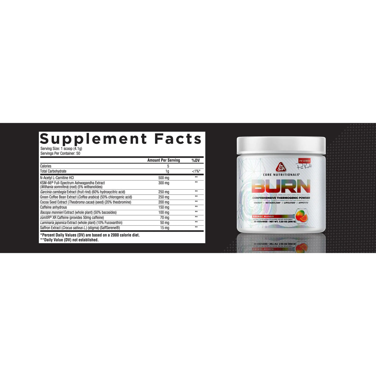 CORE BURN // Thermogenic Powder Core Nutritionals NTS Newtown Supplement Store Sydney