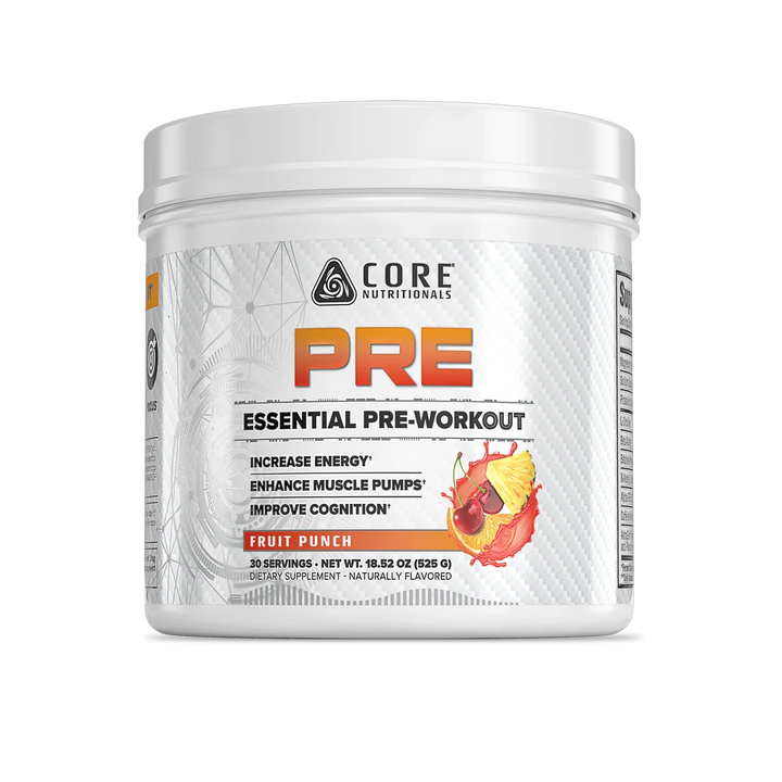 Core ESSENTIAL PRE / 30 Servings Core Nutritionals Fruit Punch NTS Newtown Supplement Store Sydney