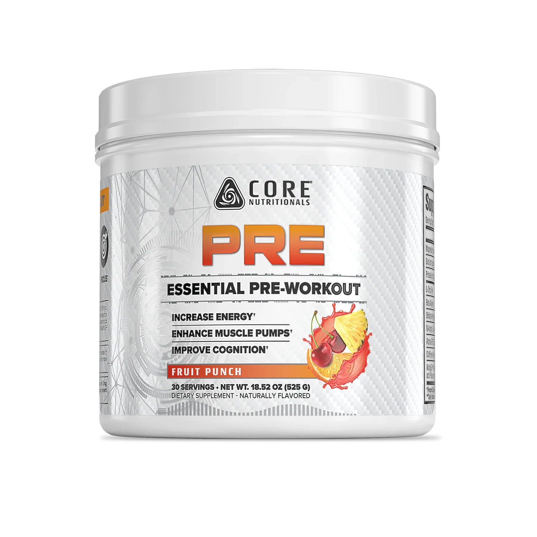 Core ESSENTIAL PRE / 30 Servings Core Nutritionals Fruit Punch NTS Newtown Supplement Store Sydney