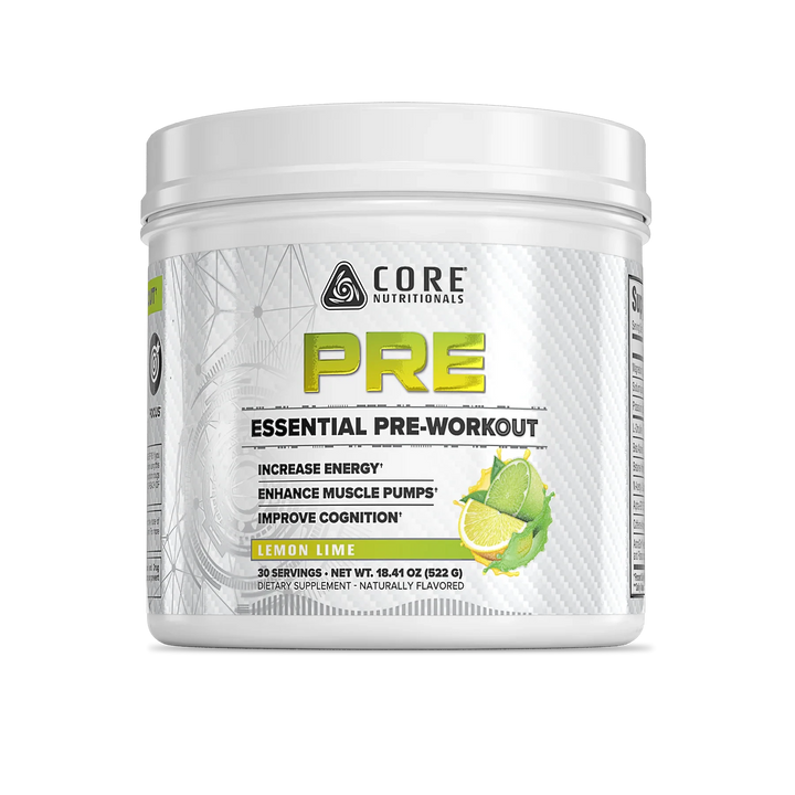 Core ESSENTIAL PRE / 30 Servings Core Nutritionals Lemon Lime NTS Newtown Supplement Store Sydney