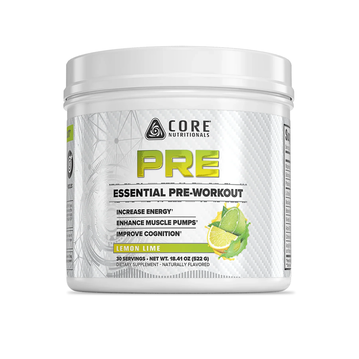 Core ESSENTIAL PRE / 30 Servings Core Nutritionals Lemon Lime NTS Newtown Supplement Store Sydney