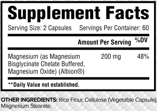 Core Magnesium Bisglycinate // 120 Caps Core Nutritionals NTS Newtown Supplement Store Sydney