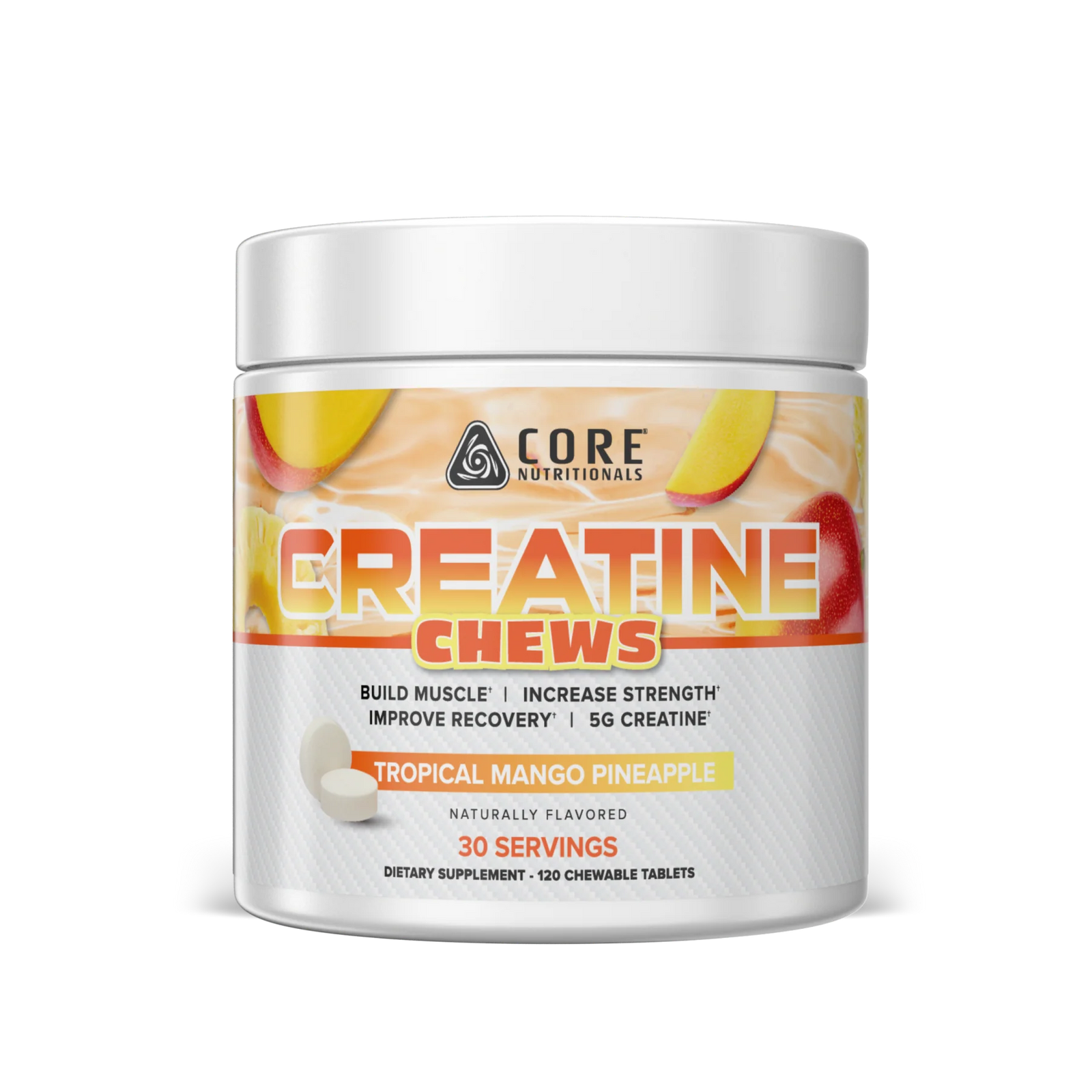 Core Nutritionals Creatine Chews // 5g 30 Servings Core Nutritionals Tropical Mango Pineapple NTS Newtown Supplement Store Sydney