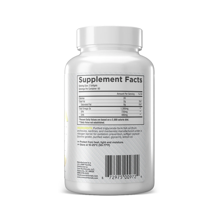 Core Omega // High Purity Fish Oil Core Nutritionals NTS Newtown Supplement Store Sydney