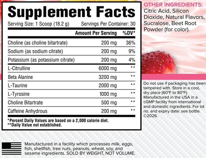 CORE PRE / 30 Servings Core Nutritionals NTS Newtown Supplement Store Sydney