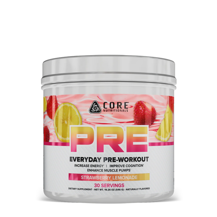 CORE PRE / 30 Servings Core Nutritionals Strawberry Lemonade NTS Newtown Supplement Store Sydney