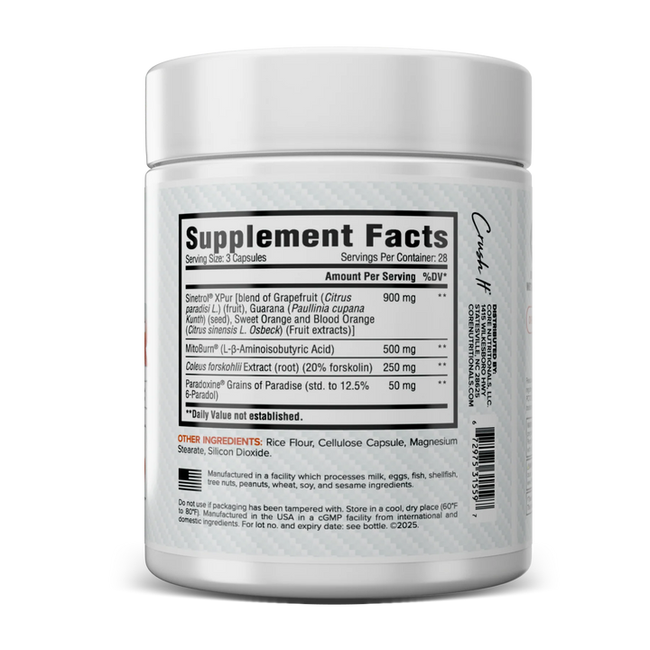 CORE SEAR // Non-stim Core Nutritionals NTS Newtown Supplement Store Sydney