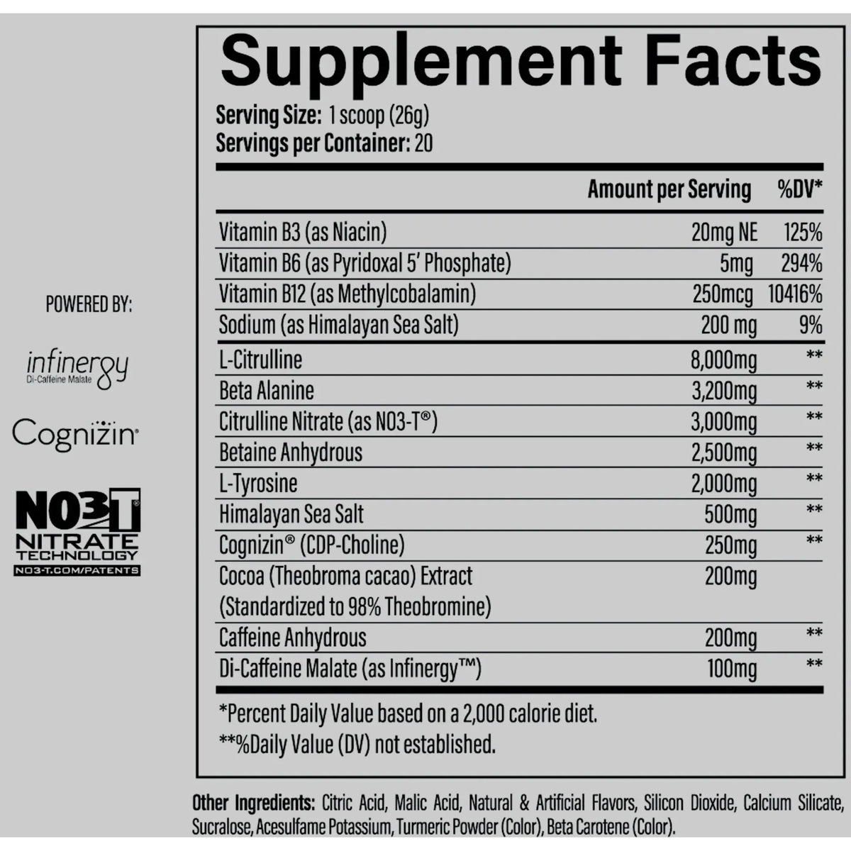 Cosmic Pre Infinis Nutrition Raspberry Lemonade NTS Newtown Supplement Store Sydney