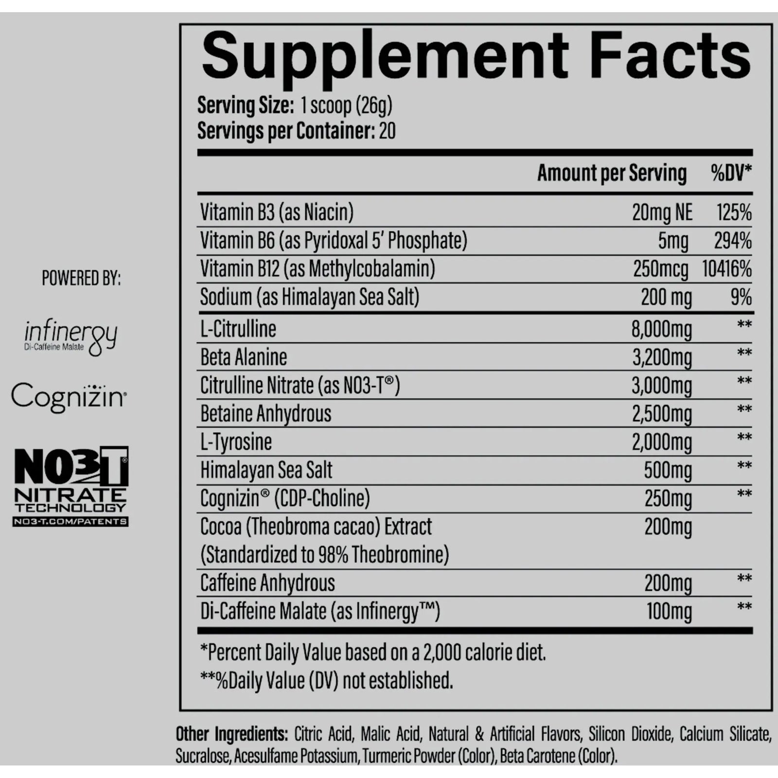 Cosmic Pre Infinis Nutrition Raspberry Lemonade NTS Newtown Supplement Store Sydney