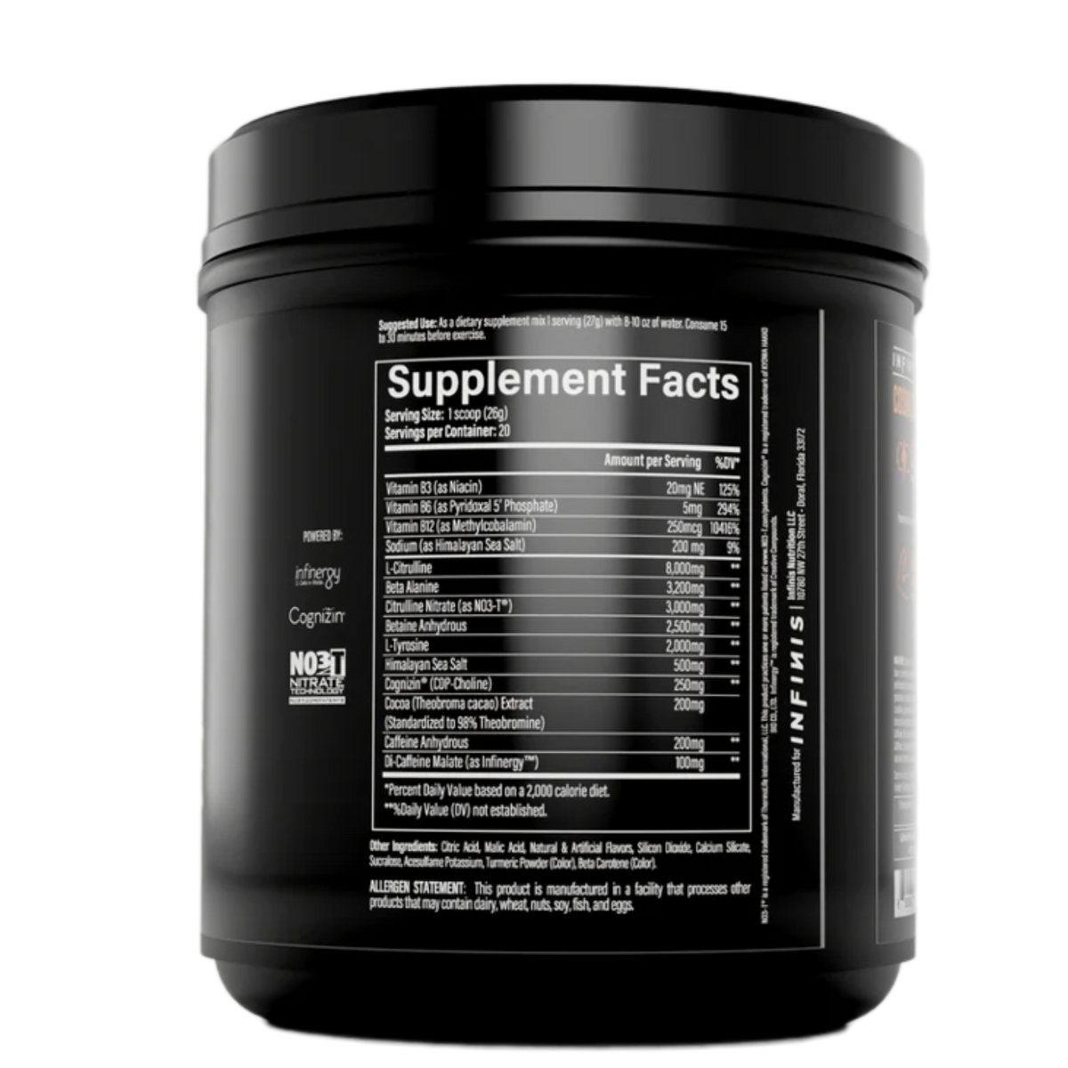 Cosmic Pre Infinis Nutrition Raspberry Lemonade NTS Newtown Supplement Store Sydney