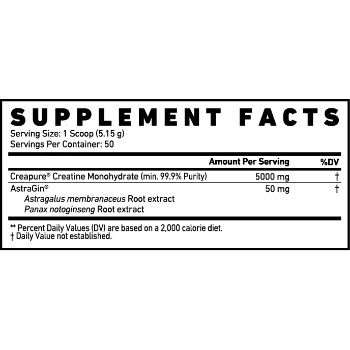 CREATINE (99.9% Purity Creapure) // 50 Servings GHOST NTS Newtown Supplement Store Sydney