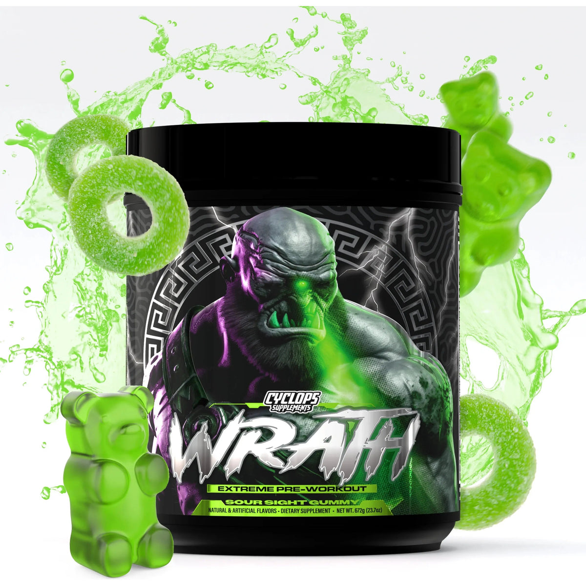 Cyclops WRATH // Loaded Pre Workout Cyclops Supplements Sour-Sight Gummy NTS Newtown Supplement Store Sydney