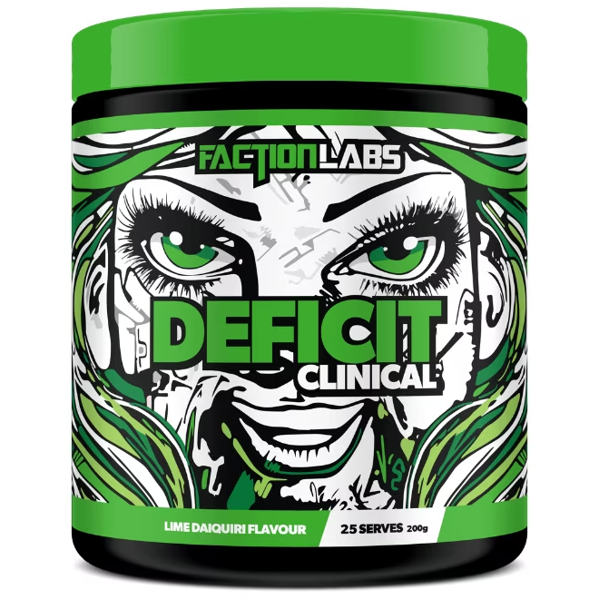 Deficit Clinical // 25 serves Faction Labs Lime Daiquiri NTS Newtown Supplement Store Sydney