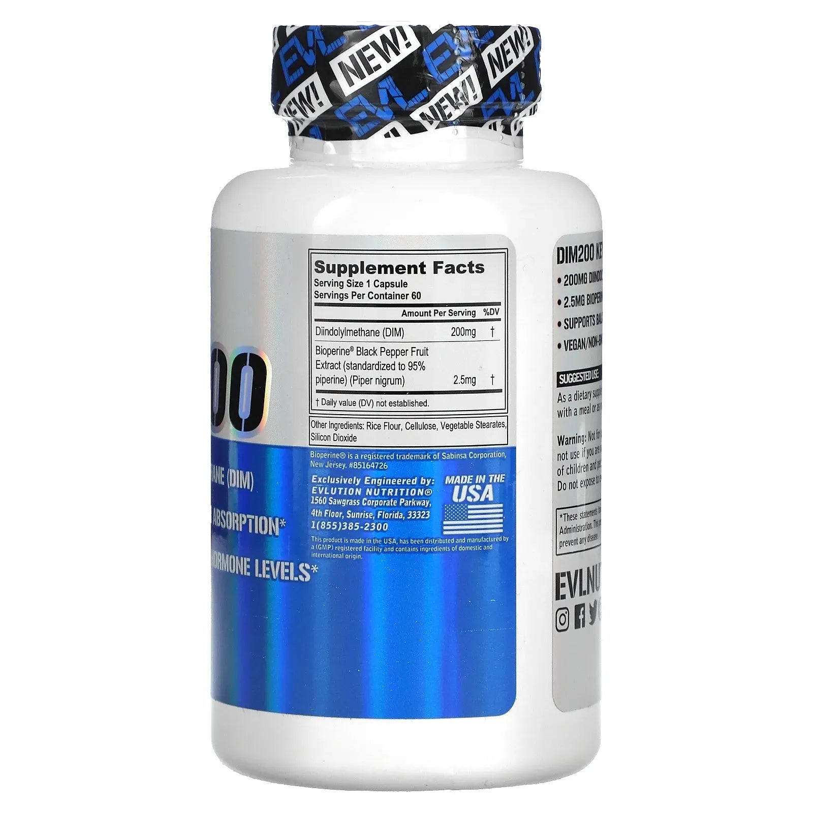 DIM 200 // Hormone Level Support Evlution Nutrition NTS Newtown Supplement Store Sydney