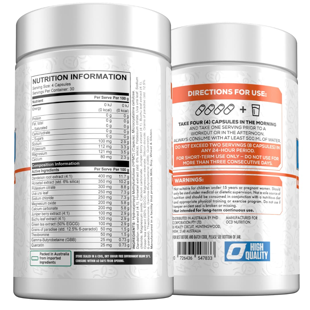 DRYHARD // 120 capsules OCD Nutrition NTS Newtown Supplement Store Sydney