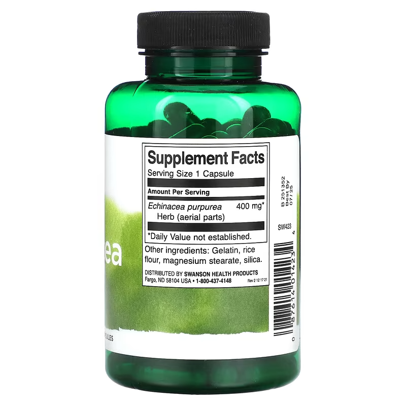 Echinacea 400mg // Immune Health Swanson NTS Newtown Supplement Store Sydney