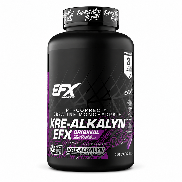 EFX Kre-Alkalyn // Creatine Caps 260 ct // 130 Serves EFX Sports 260 Caps NTS Newtown Supplement Store Sydney