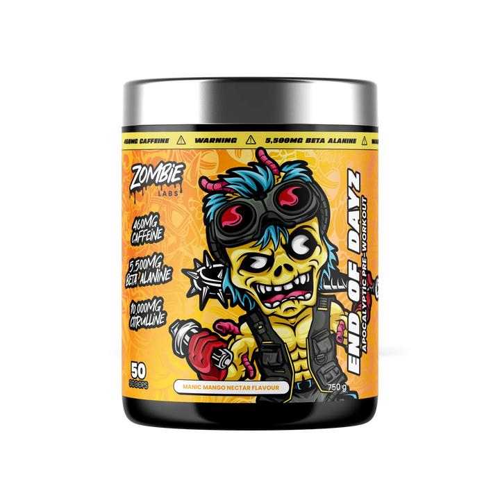 End Of Dayz Apocalyptic Pre-Workout // 50 Scoops Zombie Labs Manic Mango Nectar NTS Newtown Supplement Store Sydney