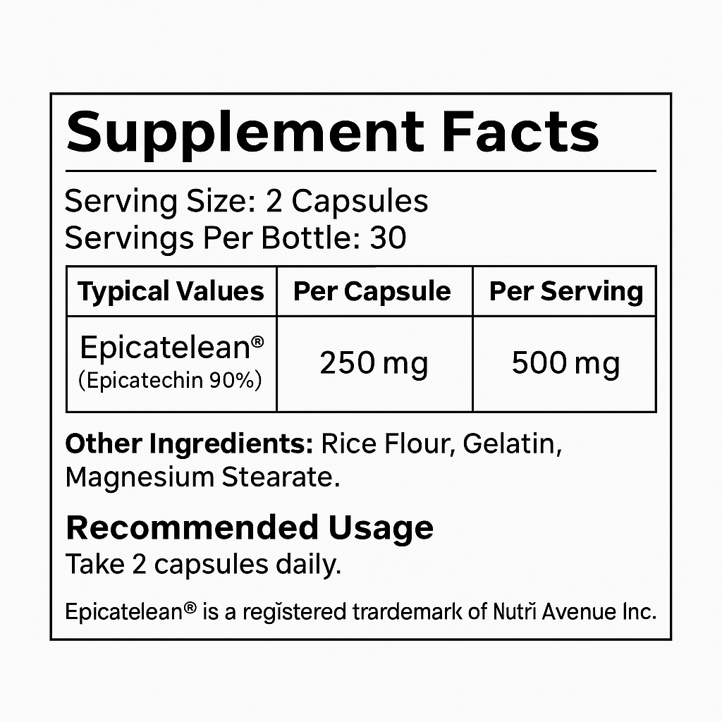 Epi // Epicatechin 90% Purity Mamba Nutrition NTS Newtown Supplement Store Sydney