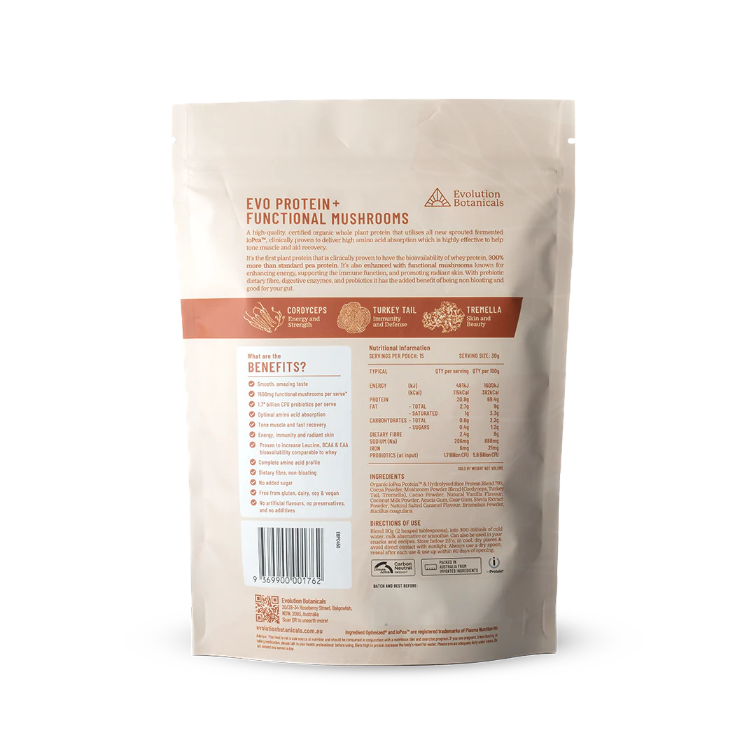 Evo+ Plant Protein with Functional Mushrooms // 450g