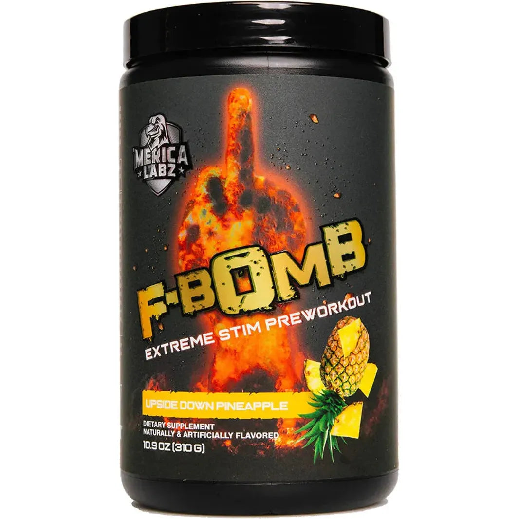 F Bomb // High Stim Pre Workout Merica Labz Upside Down Pineapple NTS Newtown Supplement Store Sydney