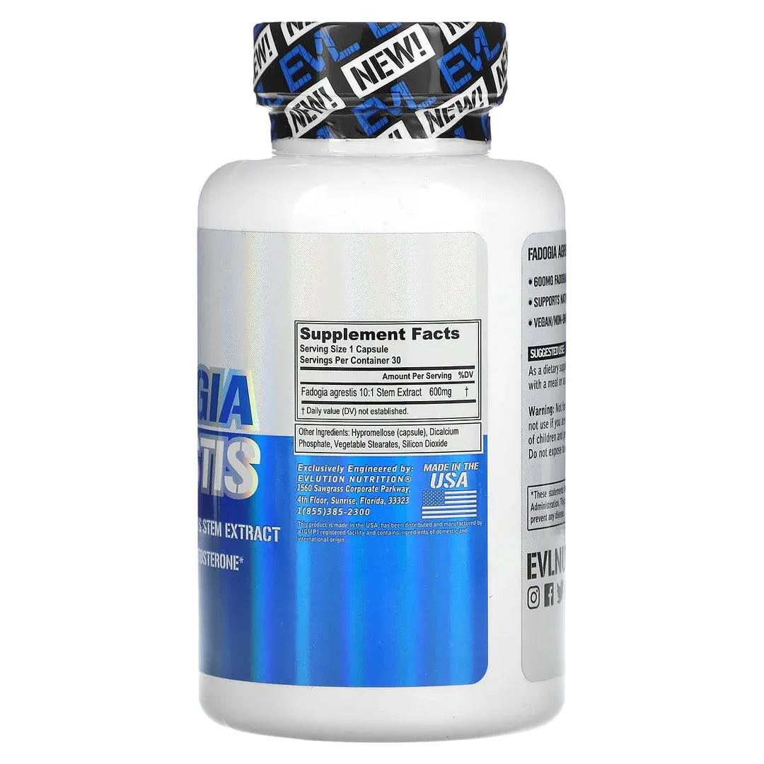Fadogia Agrestis // 600mg 30 Servings Evlution Nutrition NTS Newtown Supplement Store Sydney