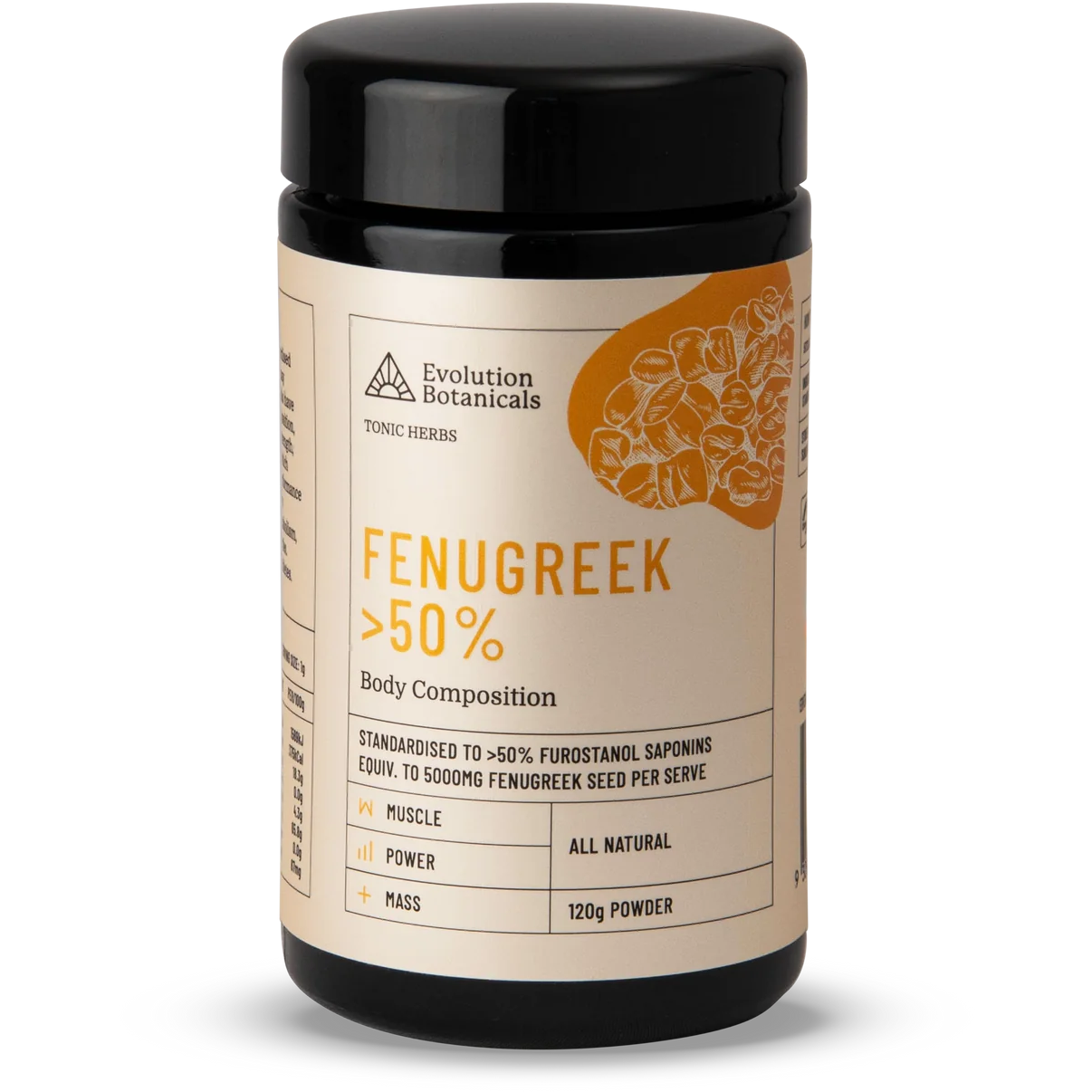 Fenugreek >50% // Body Composition 120g Powder Evolution Botanicals NTS Newtown Supplement Store Sydney