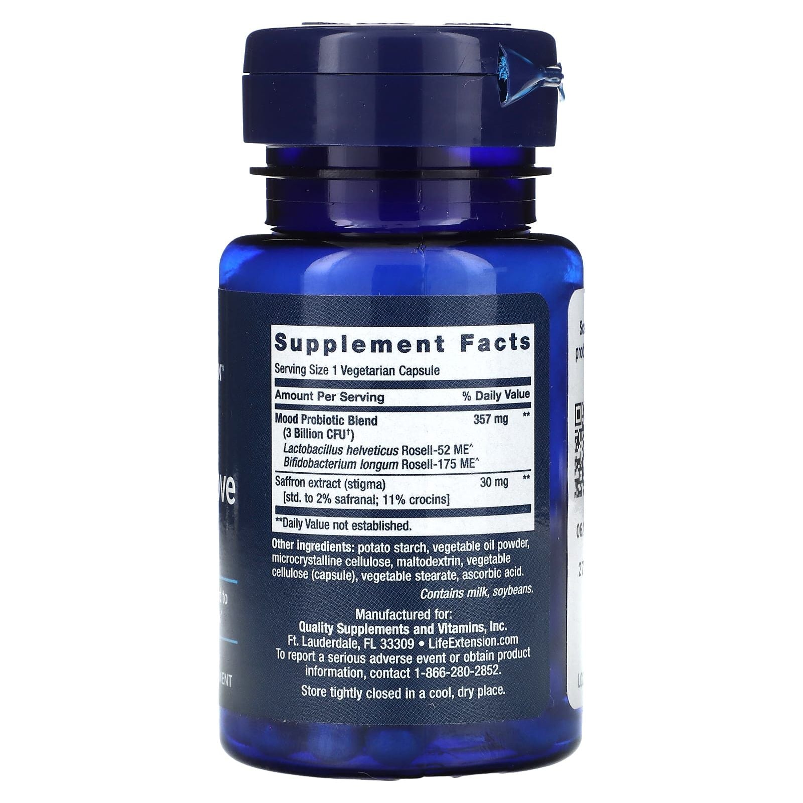 FLORASSIST Mood Improve // 30 Vegetarian Capsules Life Extension NTS Newtown Supplement Store Sydney